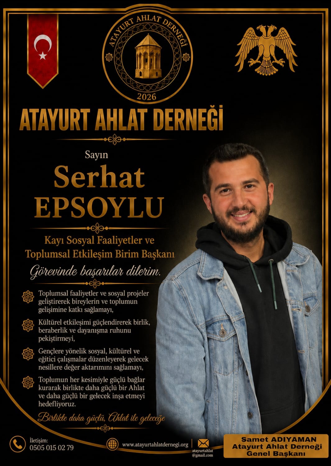 Serhat Epsoylu — Kayı Sosyal Faaliyetler ve Toplumsal Etkileşim Birim Başkanı