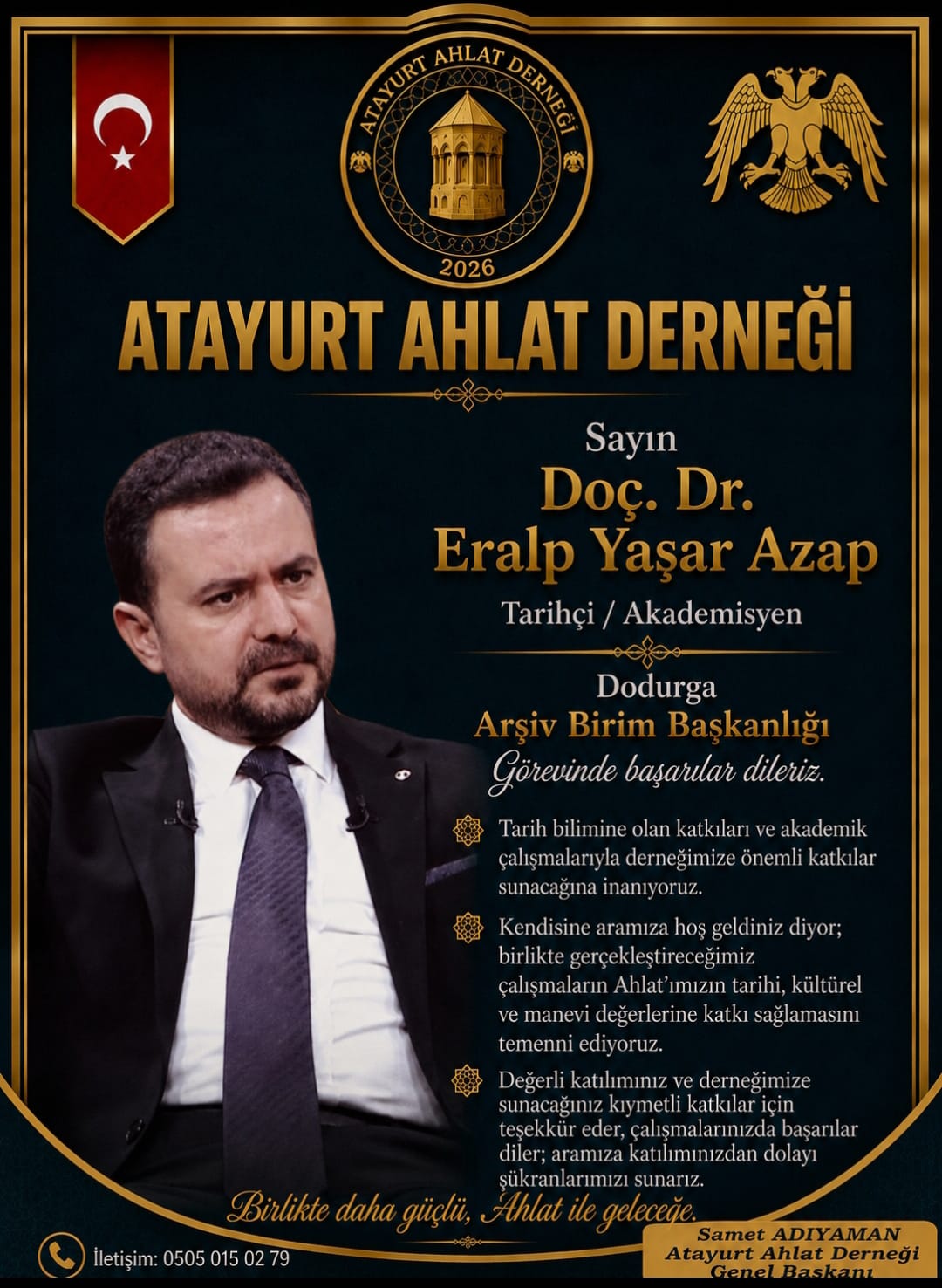 Doç. Dr. Eralp Yaşar Azap — Dodurga Arşiv Birim Başkanı